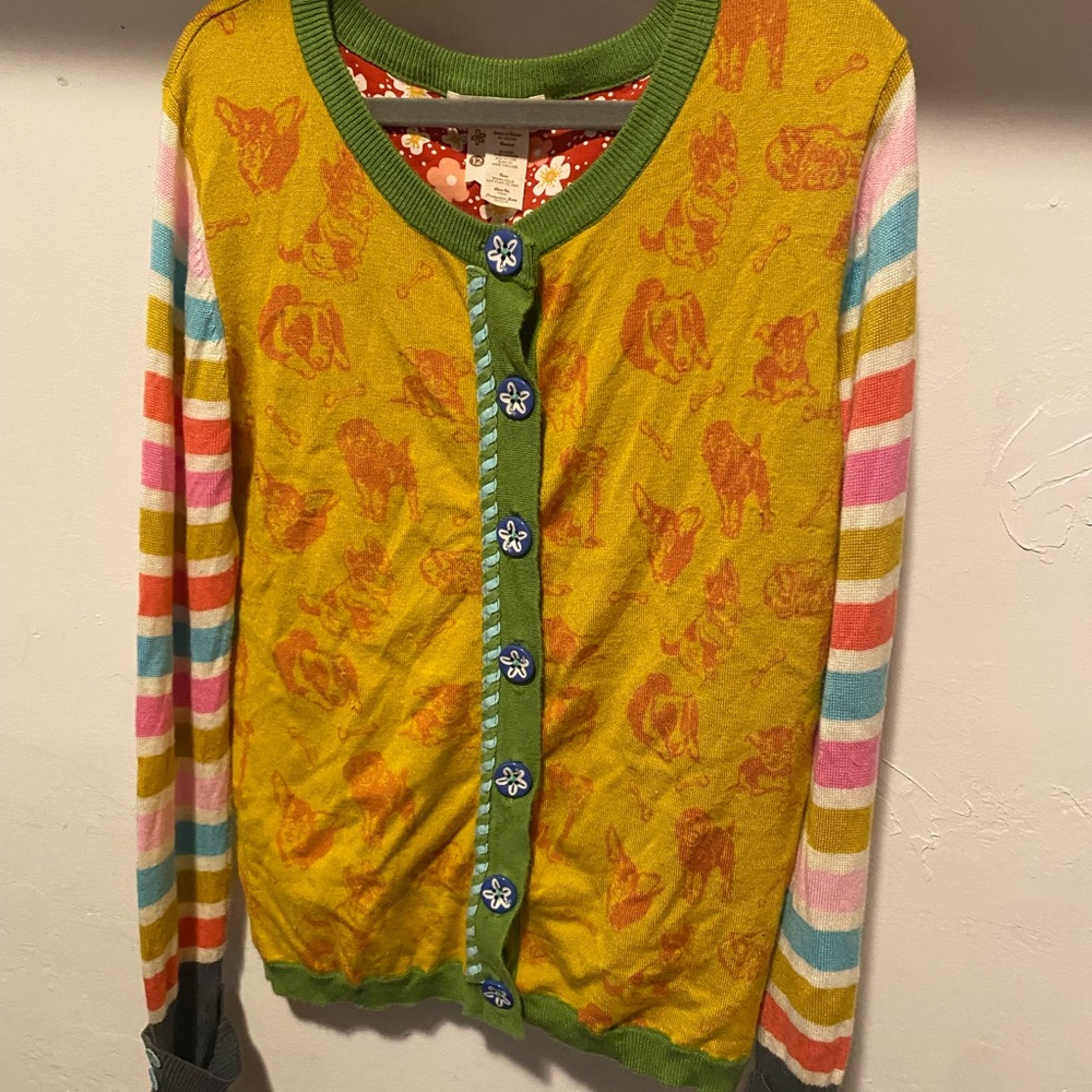 Matilda Jane Green and Yellow Floral Sweater